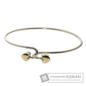 Tiffany Two Hearts Bangle Bracelet Silver Yellow Gold Co